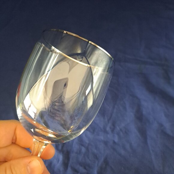 Fostoria Trousseau Water Goblet Platinum Trim Elegant Design For Dining - Picture 6 of 14